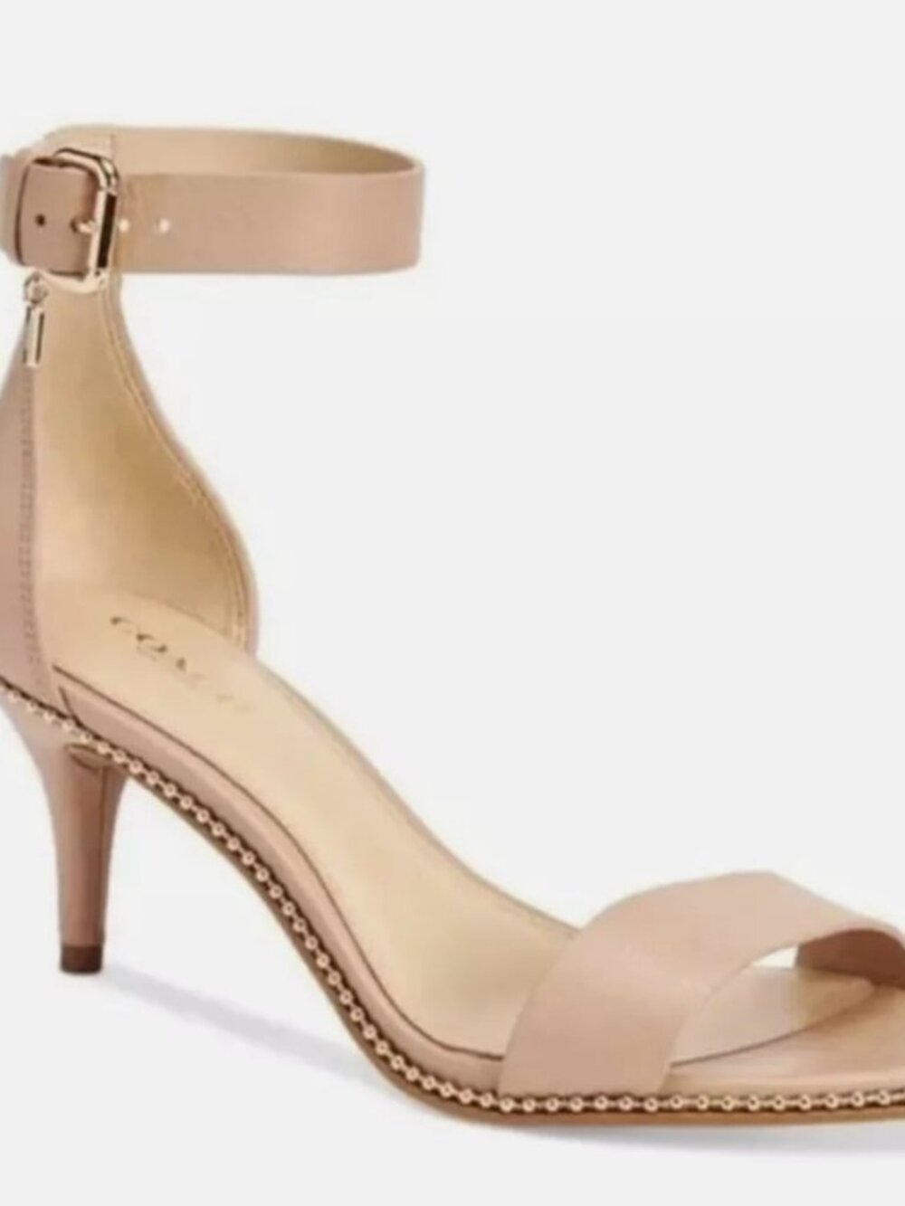 Coach Maude soft milled Leather ankle strap shoes 8